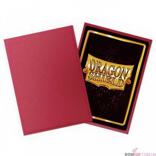 Dragon Shield Non-Glare Matte: Blood Red — Протекторы 100 шт.